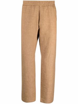 Barena straight-leg linen-cotton trousers - Neutrals