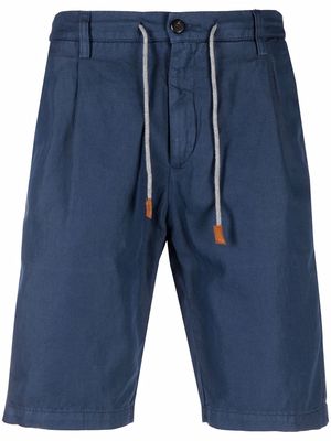 Eleventy multi-pocket drawstring-waist shorts - Blue