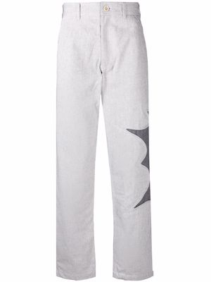 Comme Des Garçons Shirt panelled straight-leg trousers - Grey