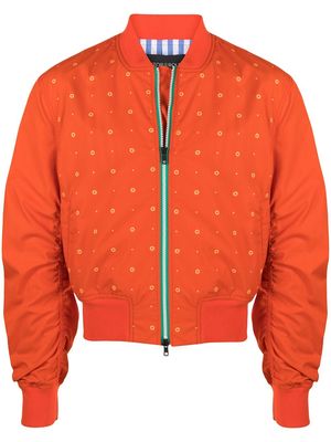 Viktor & Rolf Eyelet zip-up bomber jacket - Orange