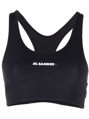 Jil Sander logo-print sports bra - Black