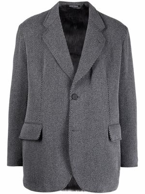 Emporio Armani buttoned single-breasted blazer - Grey