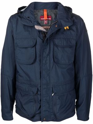 Parajumpers flap-pocket hooded jacket - Blue