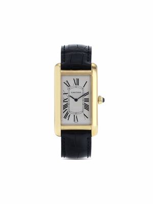 Cartier 1990s pre-owned Tank Américaine 45mm - White