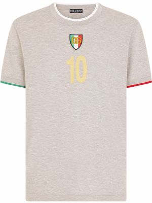 Dolce & Gabbana logo-print cotton T-shirt - Grey