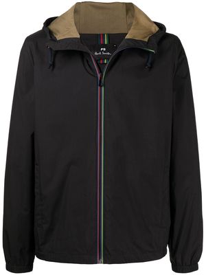 PS Paul Smith hooded recycled nylon jacket - Black