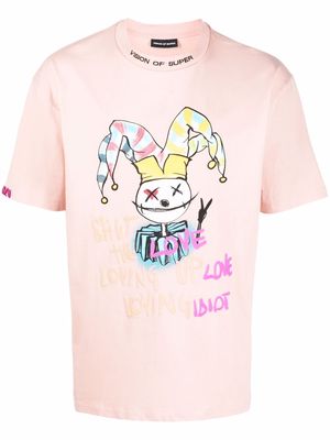 Vision Of Super graphic-print T-shirt - Pink