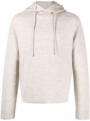 Bottega Veneta long-sleeve fleece hoodie - Neutrals