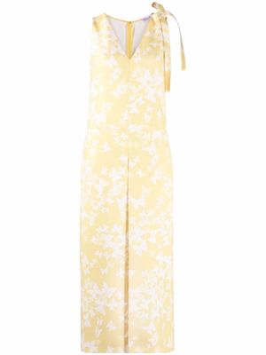 RED Valentino butterfly-print jumpsuit - Yellow