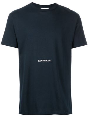 Saintwoods logo-print short-sleeved T-shirt - Blue