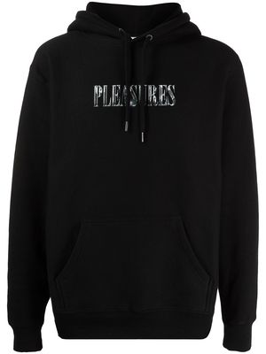 Pleasures Icy logo-print hoodie - Black