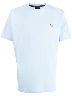 PS Paul Smith Zebra logo-patch T-shirt - Blue