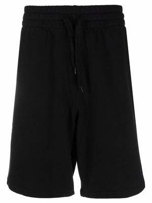 Moschino straight-leg organic cotton shorts - Black