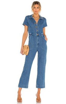 Show Me Your Mumu Emery Jumpsuit in Blue