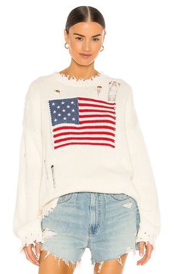 Denimist Flag Sweater in Cream