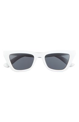 BP. 50mm Cat Eye Sunglasses in White