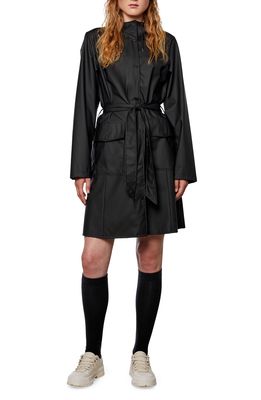 Rains Curve Waterproof Jacket in Black
