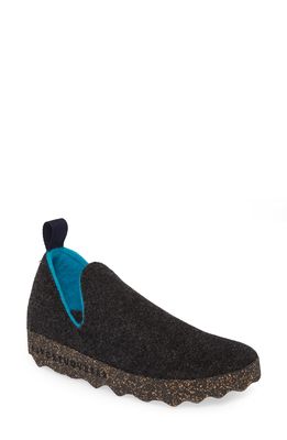 Asportuguesas by Fly London City Sneaker in Anthracite Tweed Fabric