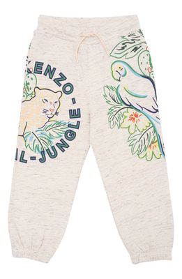 KENZO Kids' Jungle Print Jogger Pants in Off White