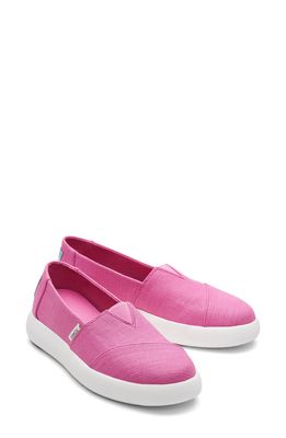 TOMS Alpargata Mallow Slip-On Sneaker in Bright Pink