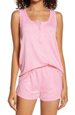 Emerson Road Short Pajamas in Sachet Pink Space Dye