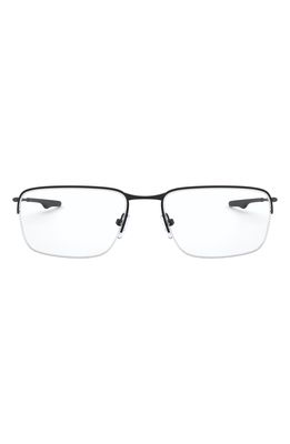 Oakley Wingback SQ 54mm Semirimless Rectangular Optical Glasses in Black