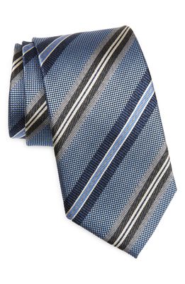 Nordstrom Stripe Silk Tie in Light Blue