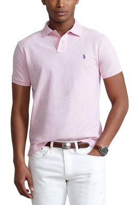 Polo Ralph Lauren Classic Fit Cotton Mesh Polo in Bath Pink Heather
