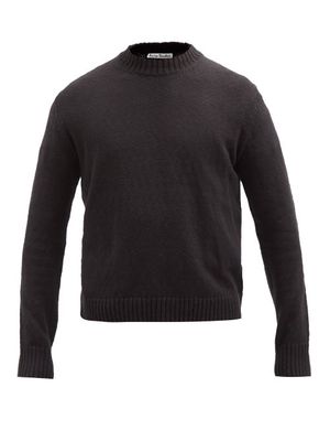 Acne Studios - Keeling Cotton Sweater - Mens - Black