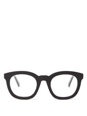 Celine Eyewear - Round Acetate Glasses - Womens - Black