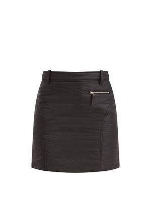 Khaite - Mitsi Quilted Mini Skirt - Womens - Black