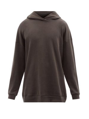 The Row - Essoni Cotton-jersey Hooded Sweatshirt - Mens - Dark Brown
