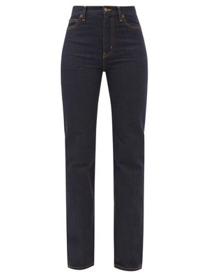 Saint Laurent - Janice Straight-leg Jeans - Womens - Dark Denim