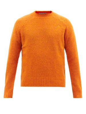Acne Studios - Kowhai Brushed-wool Sweater - Mens - Orange