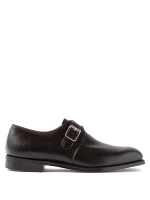 Grenson - Arundel Monk-strap Leather Shoes - Mens - Black