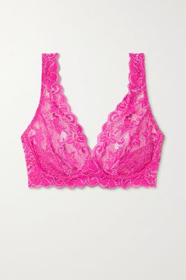 Hanro - Moments Stretch-lace Soft-cup Bra - Pink