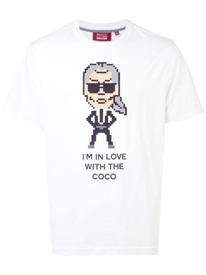 Mostly Heard Rarely Seen 8-Bit Coco print T-shirt - White
