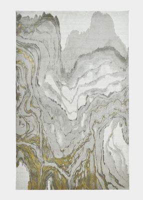 Vanhorn Abstract Marble-Print Rug, 5' x 8'