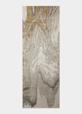 Vanhorn Abstract Marble-Print Rug, 2.8' x 7.8'
