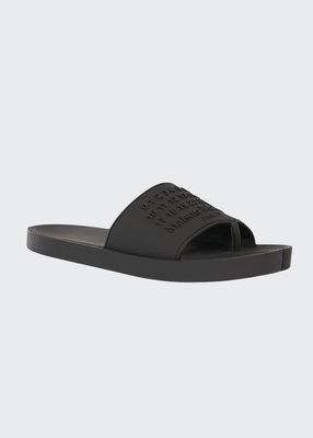 Men's Tabi Numerical Logo Split-Toe Slide Sandals
