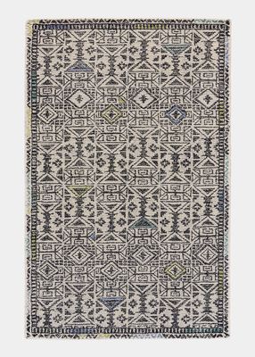 Binada Tufted Tribal Pattern Rug, 5' x 8'