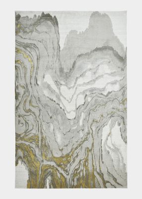 Vanhorn Abstract Marble-Print Rug, 6.7' x 9.6'