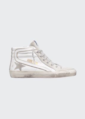 Men's SuperStar Mix-Leather High-Top Sneakers