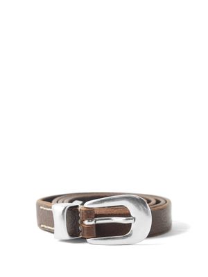 Our Legacy - Leather Belt - Mens - Brown