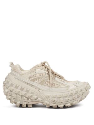 Balenciaga - Defender Exaggerated-sole Trainers - Mens - Beige