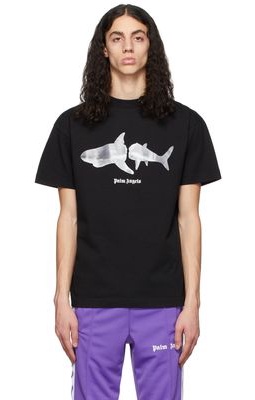 Palm Angels Black Shark T-Shirt