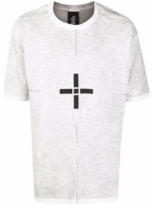 Thom Krom geometric print crew-neck T-shirt - Grey