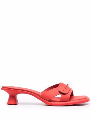 Camper Dina slip-on leather sandals - Red
