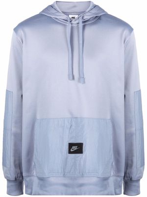 Nike panelled drawstring hoodie - Blue