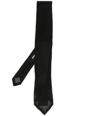 Dsquared2 semi-sheer silk tie - Black